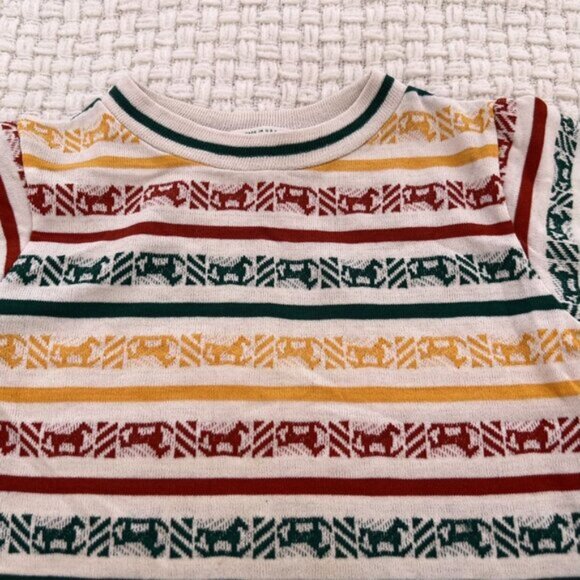 Vintage Health-Tex Striped Horse Tee - Picture 4 of 7